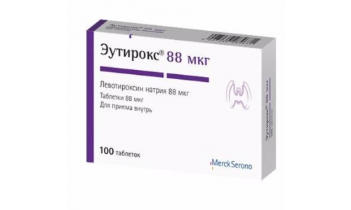Эутирокс, таблетки 88мкг №100