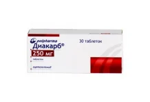 Диакарб, таблетки 250мг №30