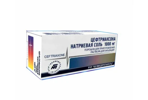 Цефтриаксон, порошок для раствора для в/в и в/м введ 1г №1