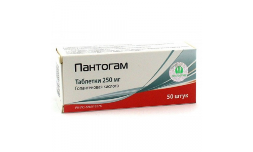 ПАНТОГАМ, ТАБЛЕТКИ 250МГ №50