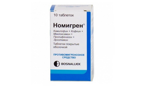 Номигрен таб по №10
