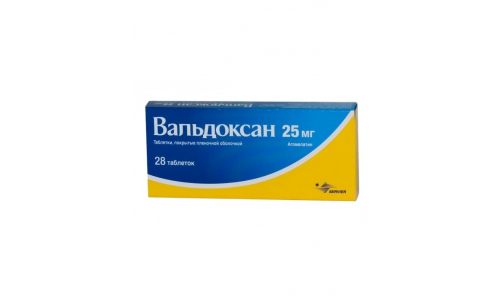 Вальдоксан, таблетки ппо 25мг №28