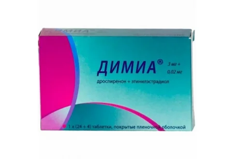 Димиа, таблетки ппо 3мг+0,02мг №28