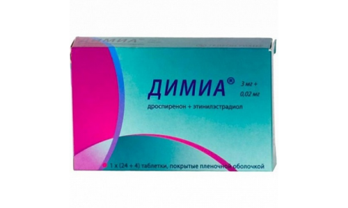 Димиа, таблетки ппо 3мг+0,02мг №28