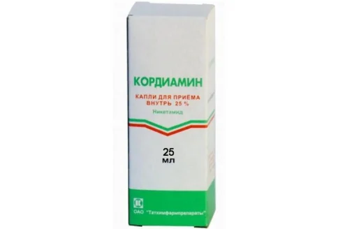 Кордиамин, капли для внутр примен 250мг/мл 25мл
