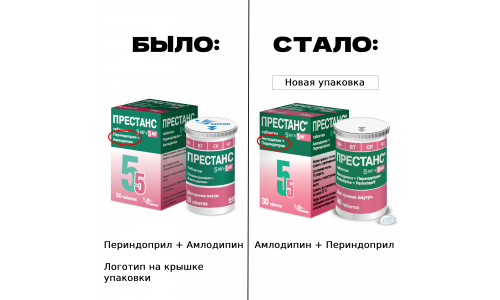 Престанс, таблетки 5мг+5мг №30