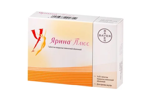 Ярина Плюс, таблетки ппо 3мг+0,03мг №84