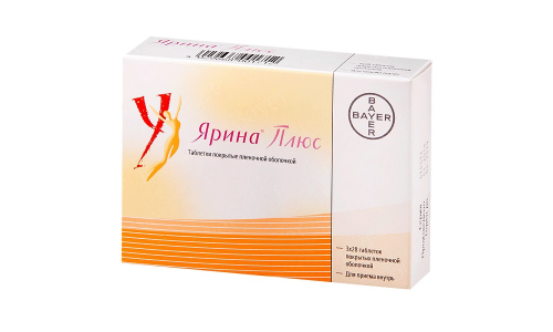 Ярина Плюс, таблетки ппо 3мг+0,03мг №84