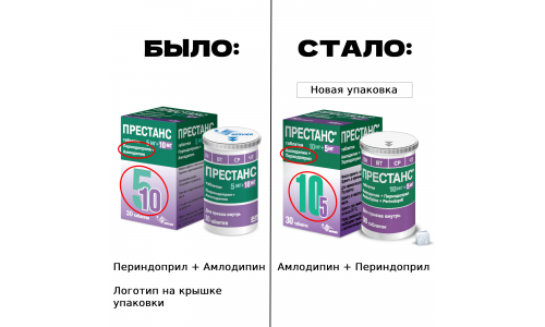 Престанс, таблетки 10мг+5мг №30