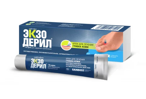 Экзодерил, крем для наруж примен 1% 30г