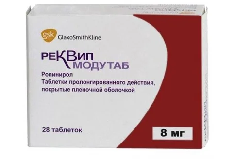Реквип Модутаблетки таблетки ппо пролонг 8мг №28