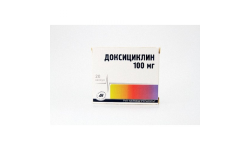 ДОКСИЦИКЛИН, КАПСУЛЫ 100МГ №20