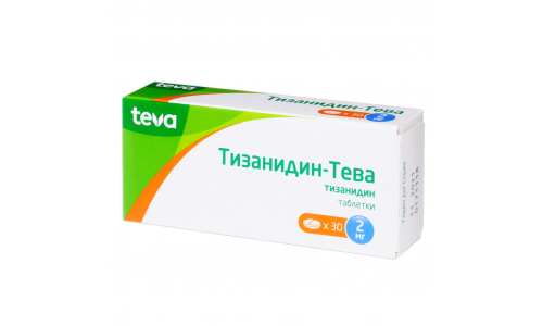 Тизанидин Тева, таблетки 2мг №30