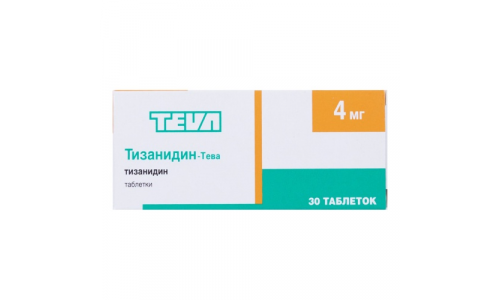 Тизанидин Тева, таблетки 4мг №30