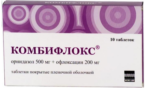 Комбифлокс, таблетки 500мг+200мг №10