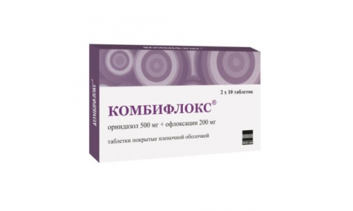 Комбифлокс, таблетки 500мг+200мг №20
