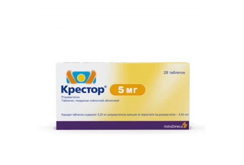 Крестор, таблетки ппо 5мг №28