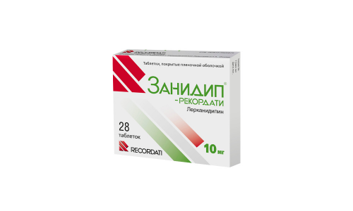 Занидип-Рекордати, таблетки по 10мг №28
