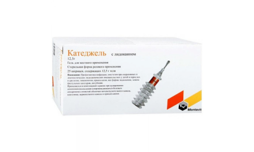 Катеджель с Лидокаином гель д/местн примен шпр 12,5г №25