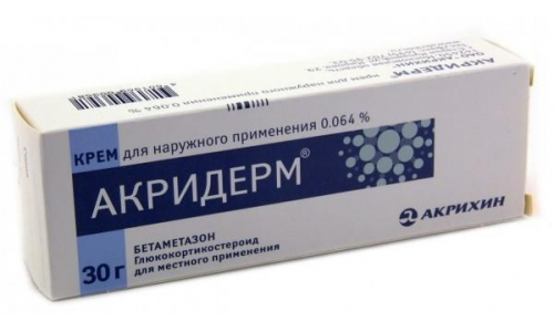 Акридерм, крем для наруж примен 0,05% 30г