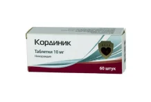 Кординик, таблетки 10мг №60