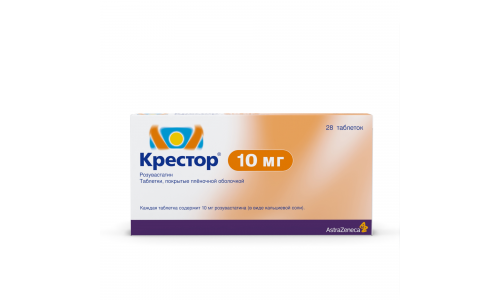 Крестор, таблетки ппо 10мг №28