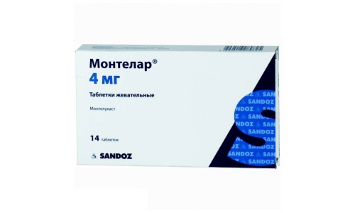 Монтелар, таблетки жев 4мг №14