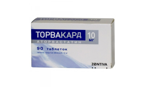 Торвакард, таблетки ппо 10мг №90