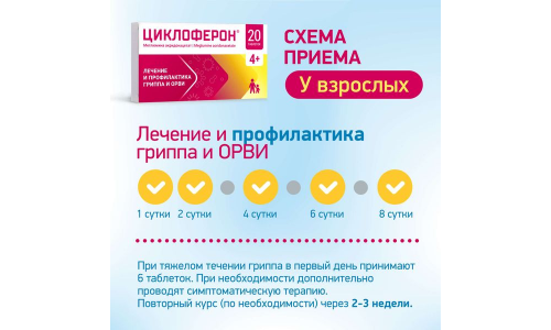 Циклоферон, таблетки по кишечнораств 150мг №20 фото 11