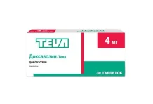 Доксазозин Тева, таблетки 4мг №30