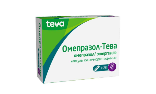 Омепразол Тева, капсулы кишечнораств 20мг №28 фото 3
