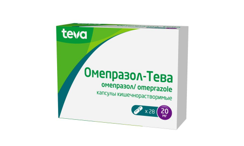 Омепразол Тева, капсулы кишечнораств 20мг №28 фото 2