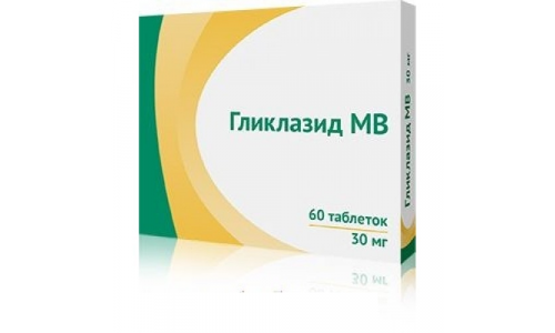 Гликлазид МВ, таблетки модиф высвоб 30мг №60