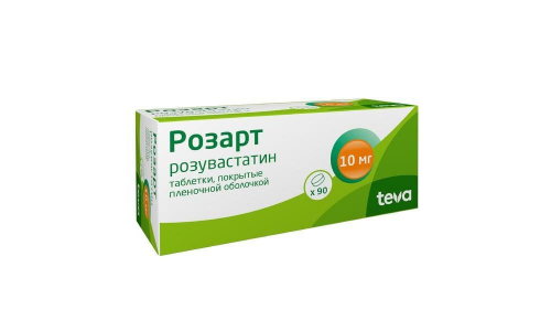 РОЗАРТ, таблетки 10МГ №90