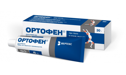Ортофен, гель 5% Туба 30Г
