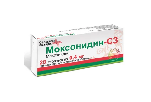 Моксонидин СЗ, таблетки ппо 0.4мг №28