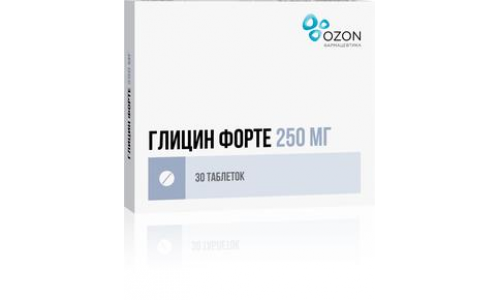 Глицин Форте таб защечн и подъязычн 250мг №30