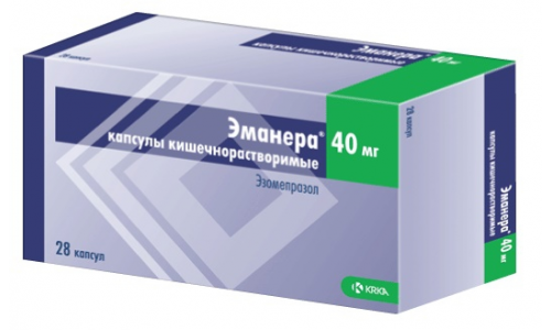 Эманера, капсулы кишечнораств 40мг №28