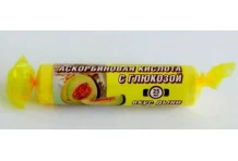 Гленвитол Аскорбиновая кислота и Глюкоза, таблетки жев 3г №10 вкус дыня, крутка