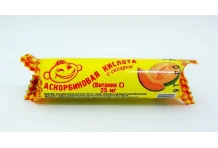 Аскорбинка с Сахаром, таблетки №10 вкус дыни