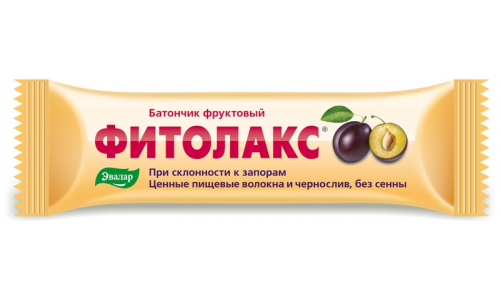 Фитолакс батончик фруктовый 50г с черносливом