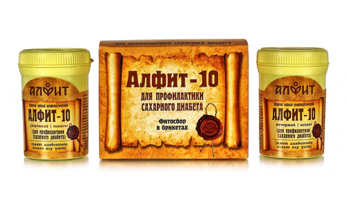 Алфит-10 фитосбор брикет 2г №60 для профил диабета