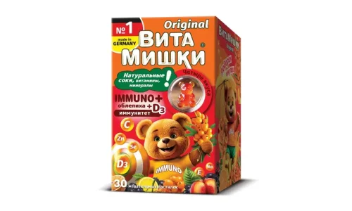 ВитаМишки Иммуно+, пастилки жев №30 