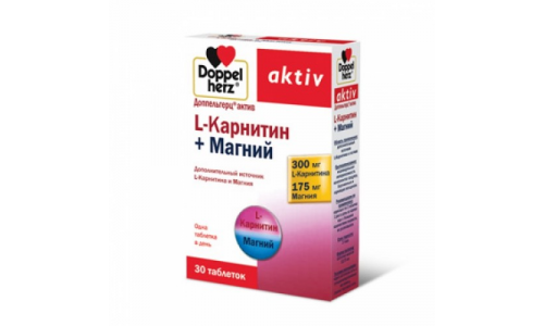Доппельгерц Актив L-Карнитин+Магний, таблетки №30