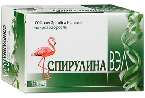 Спирулина-ВЭЛ, таблетки 500мг №120