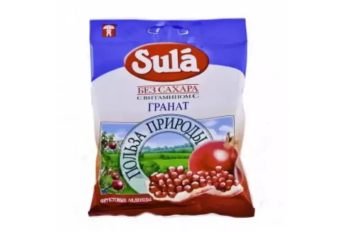 Зула леденцы б/сах 60г вит С гранат