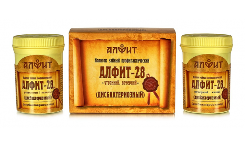 Алфит-28 фитосбор брикет 2г №60 дисбактериозный