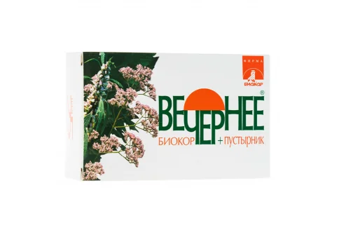Вечернее+Пустырник-Биокор, драже №60