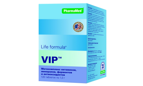 Лайф Формула VIP капс №120 витаминный мегакомплекс
