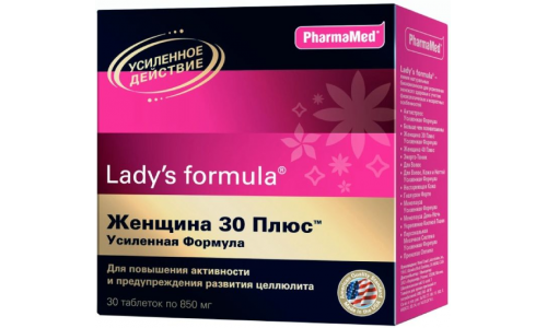 Леди С Формула Женщина 30 Плюс УФ, таблетки №30